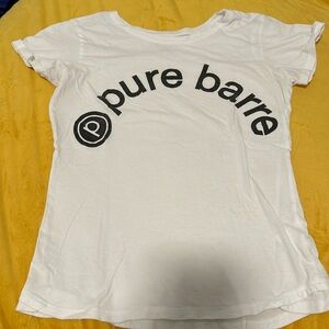Pure barre white tee